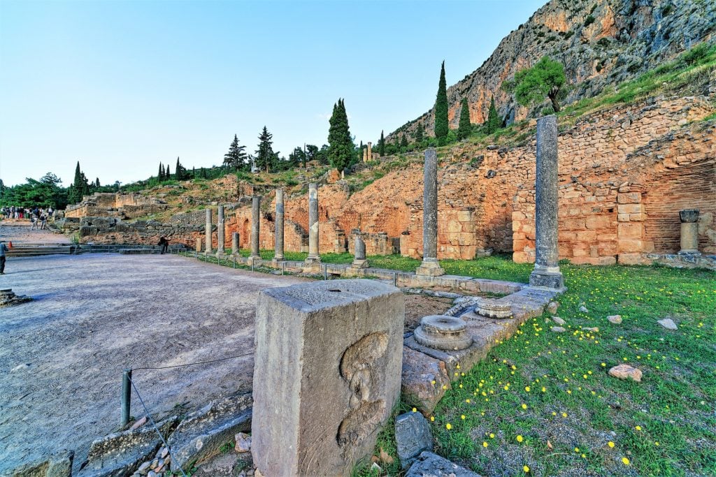 Ruins of the Delphi sanctuary. Credit:Holger Uwe Schmitt/Wikimedia Commons