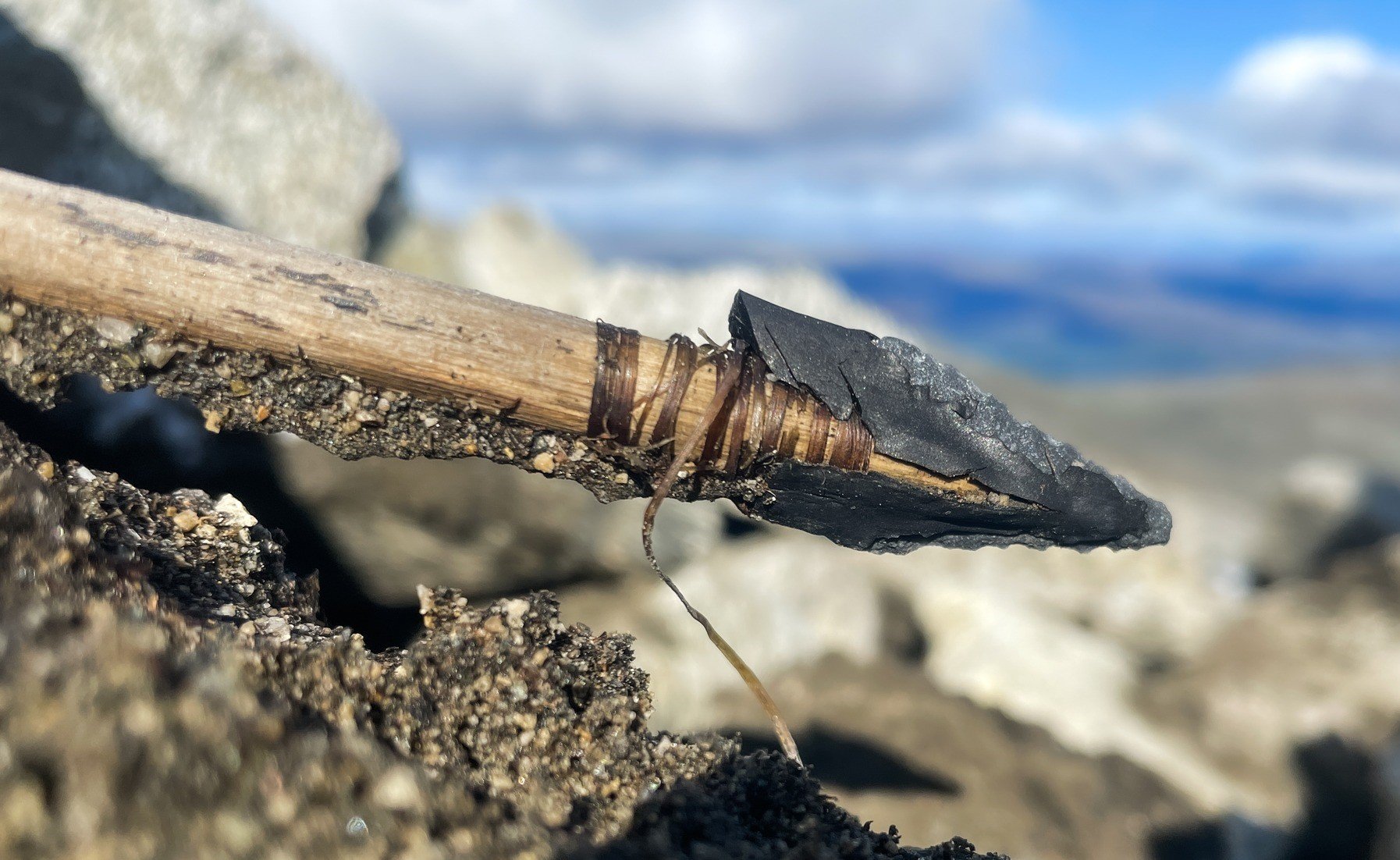  a well-preserved bronze age arrow in Norway