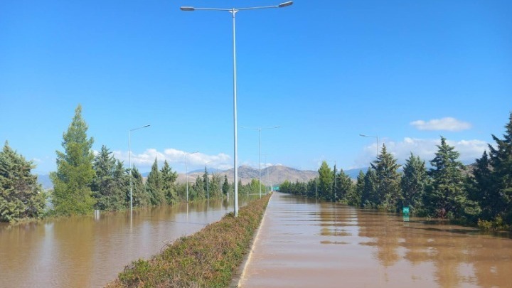 Flooded road 