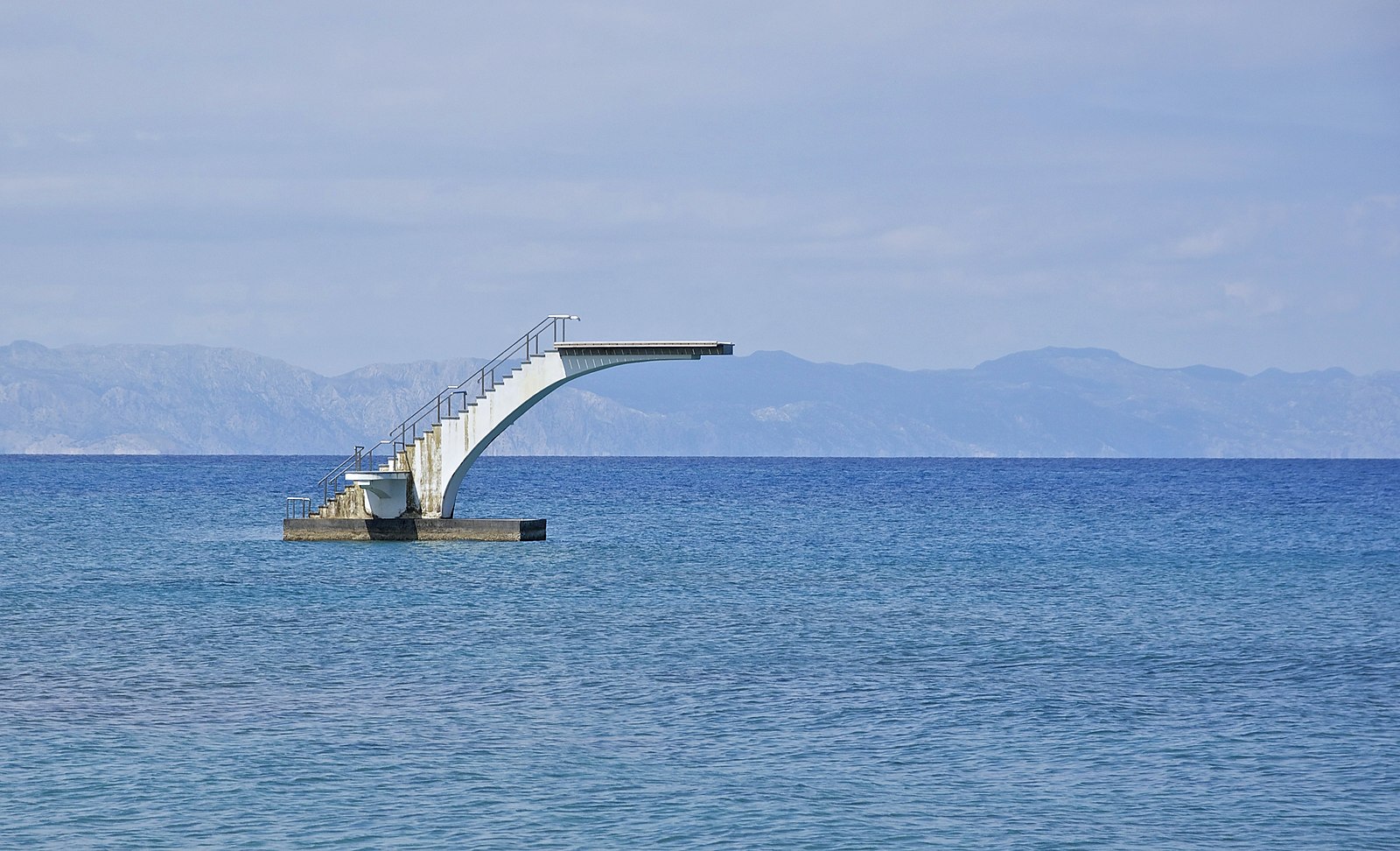 Diving board on Rhodes also known as trampoline of Rhodes