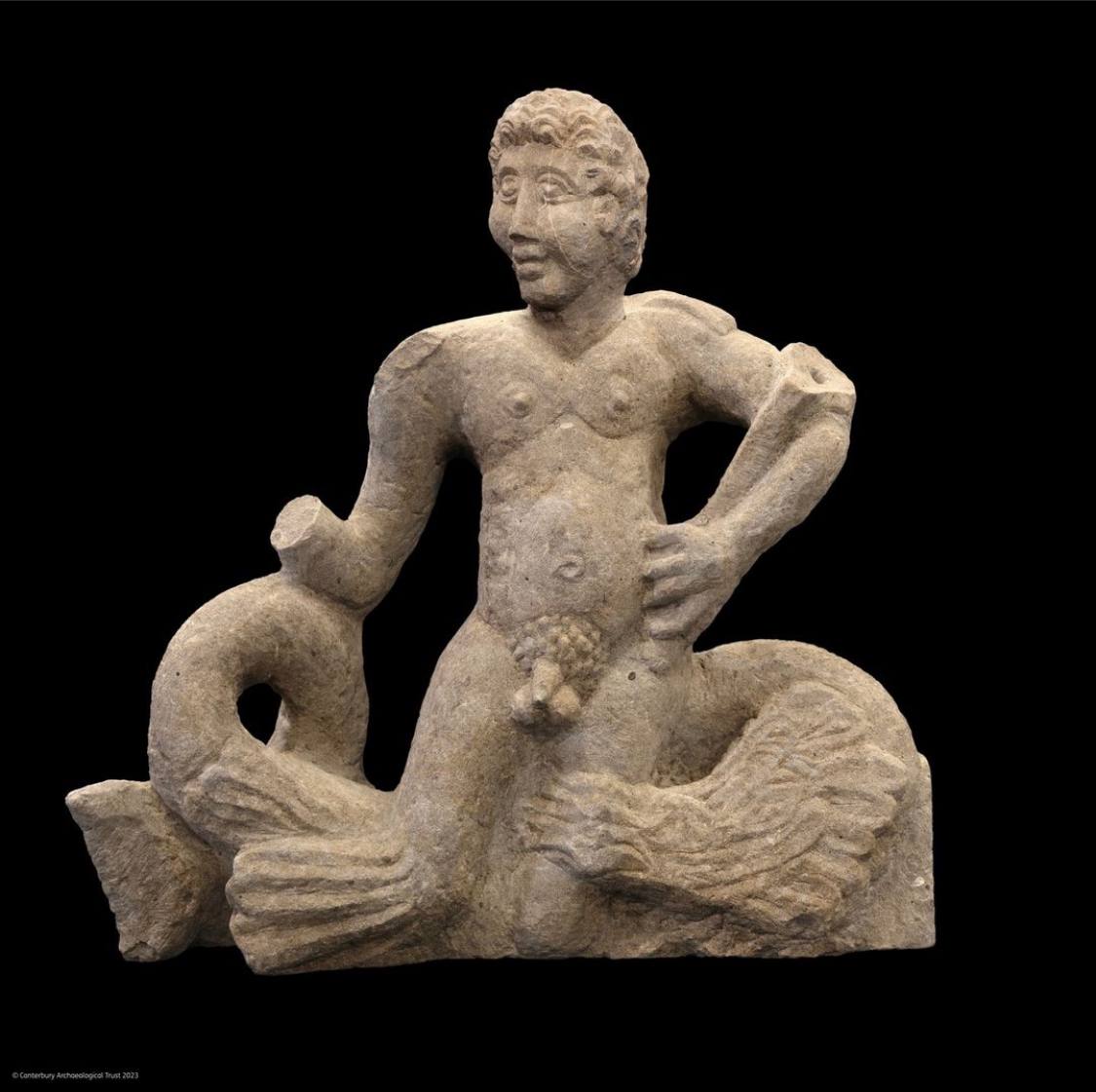 A Trite statue that was found in England 