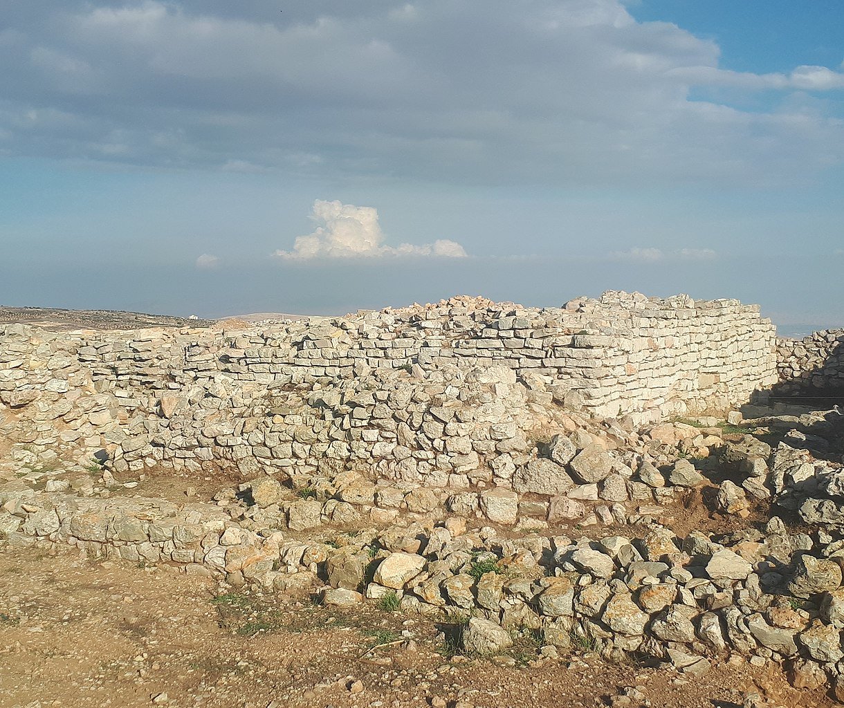 Ruins of Et-Tell, traditionally (but incorrectly) identified with the Biblical city of Ai