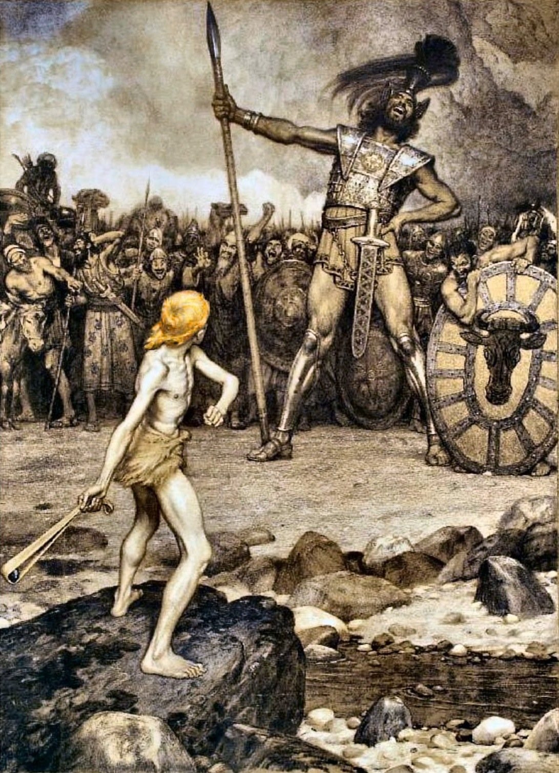 David und Goliath, Osmar Schindler, 1888. 
