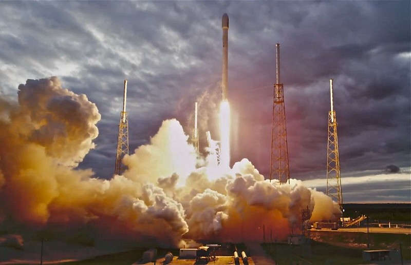 SpaceX launch of Thiacom 6 to geo transfer orbit