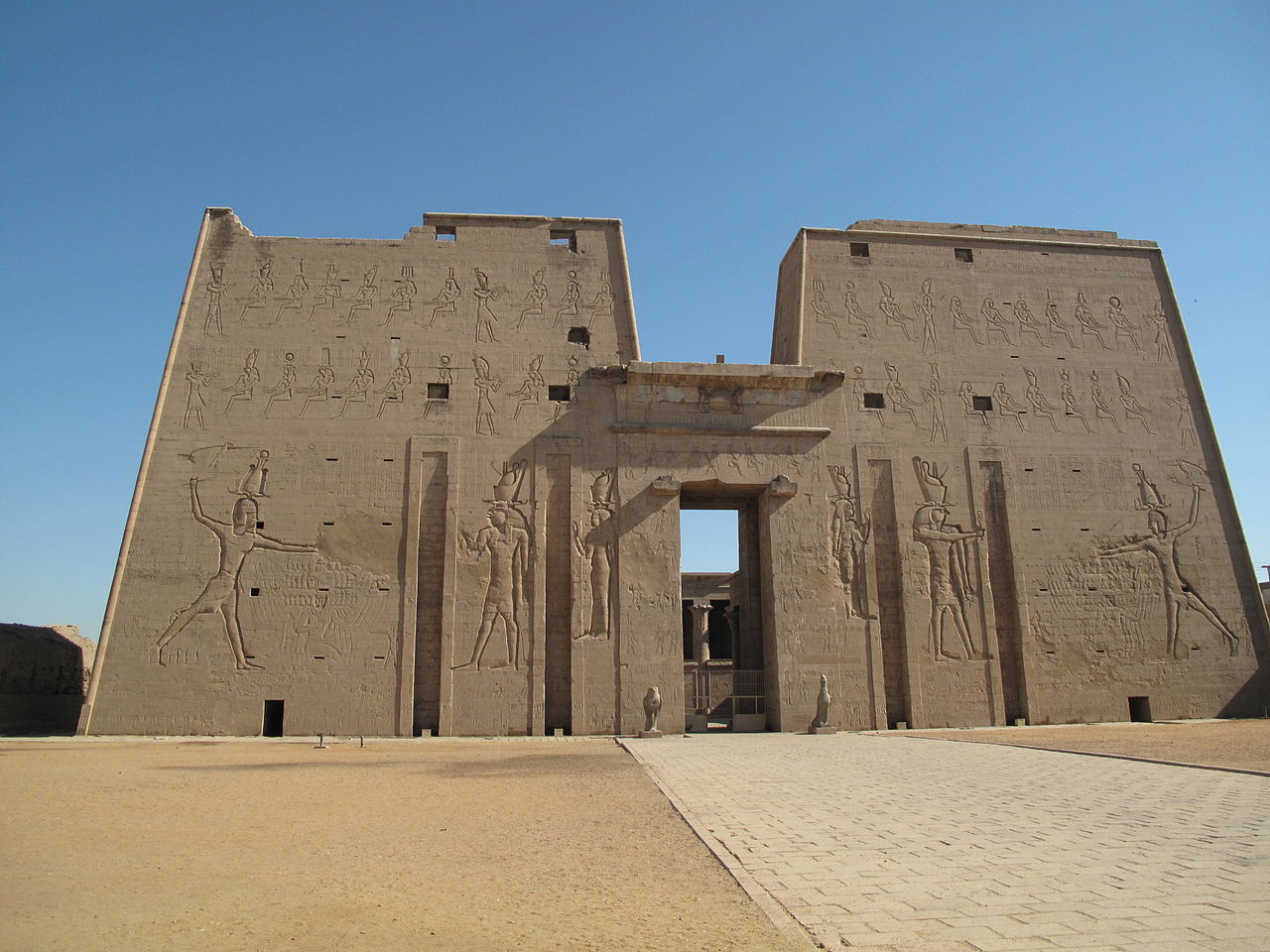 The Temple of Edfu in Egypt. 