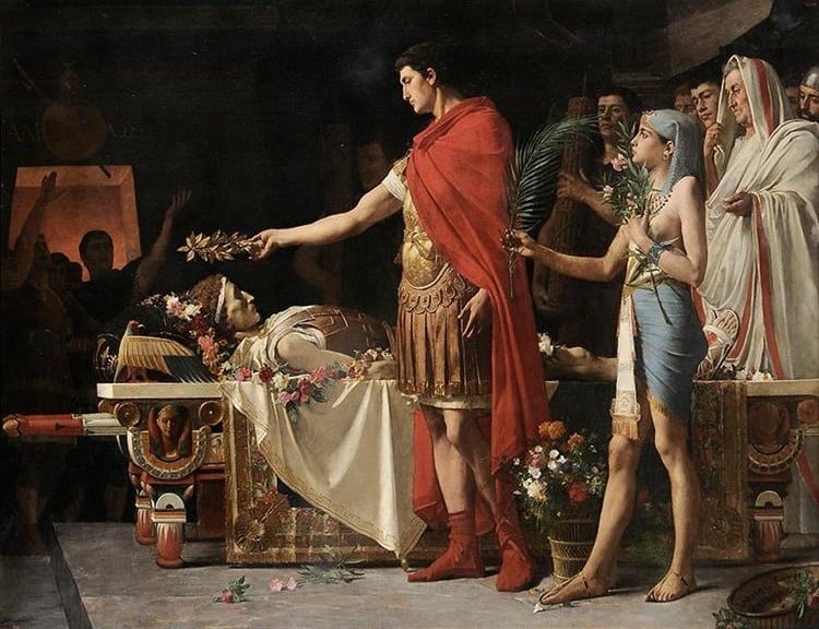 Alexander the Great tomb , painting 