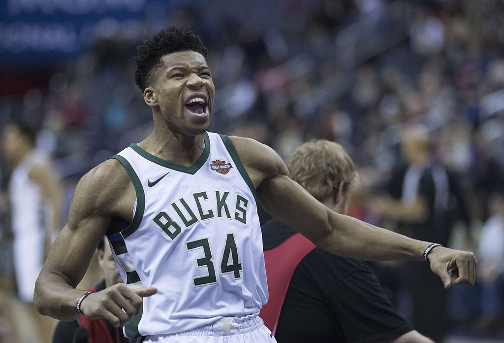 Giannis Antetokounmpo of the Milwaukee Bucks was the eighth highest paid athlete in 2023, according to Sportico. Credit: Keith Allison. CC BY 2.0/ Wikimedia Commons/Keith Allison 