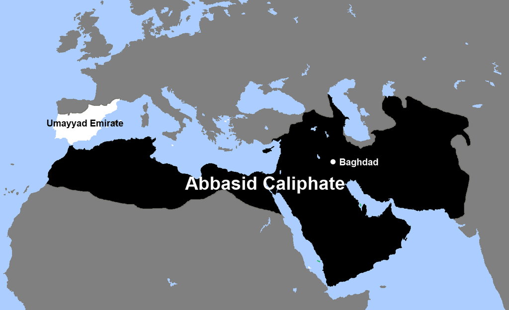 Abbasid Caliphate and Umayyad Emirate. 