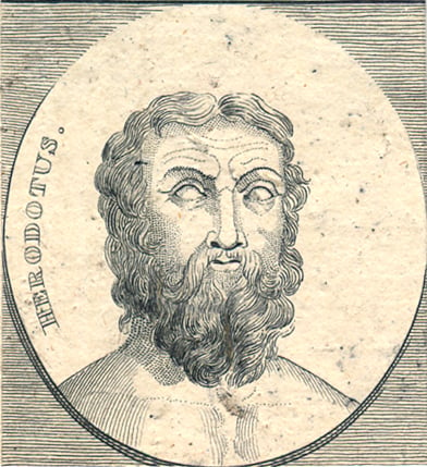 Ancient Greek historian Herodotus.