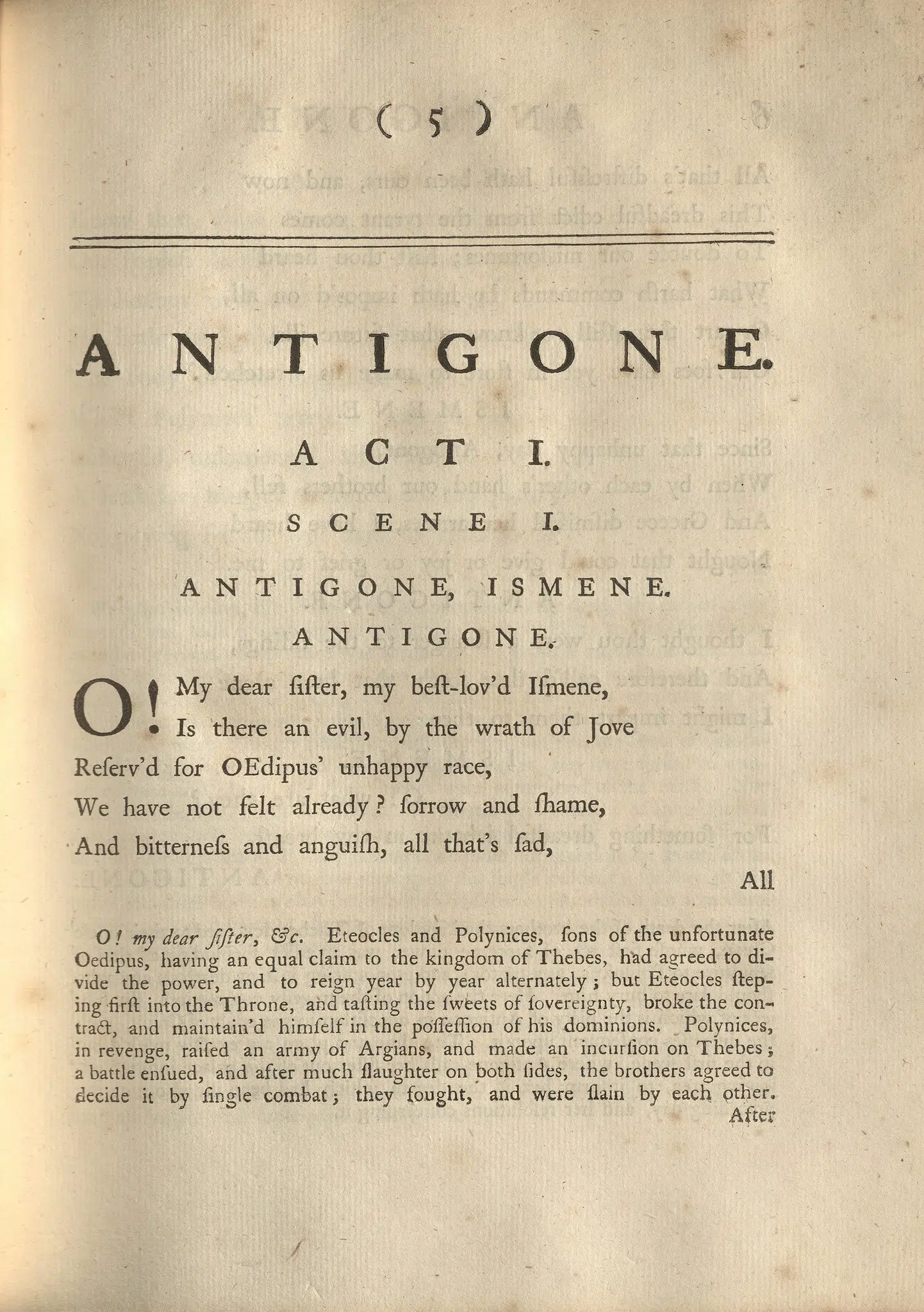 Sophocles's Antigone Page. 