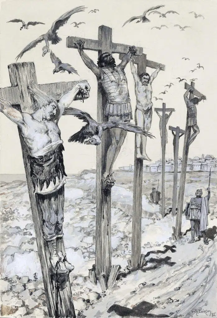 Depiction of Carthaginian crucifixions, by Victor Armand Poirson, 1890