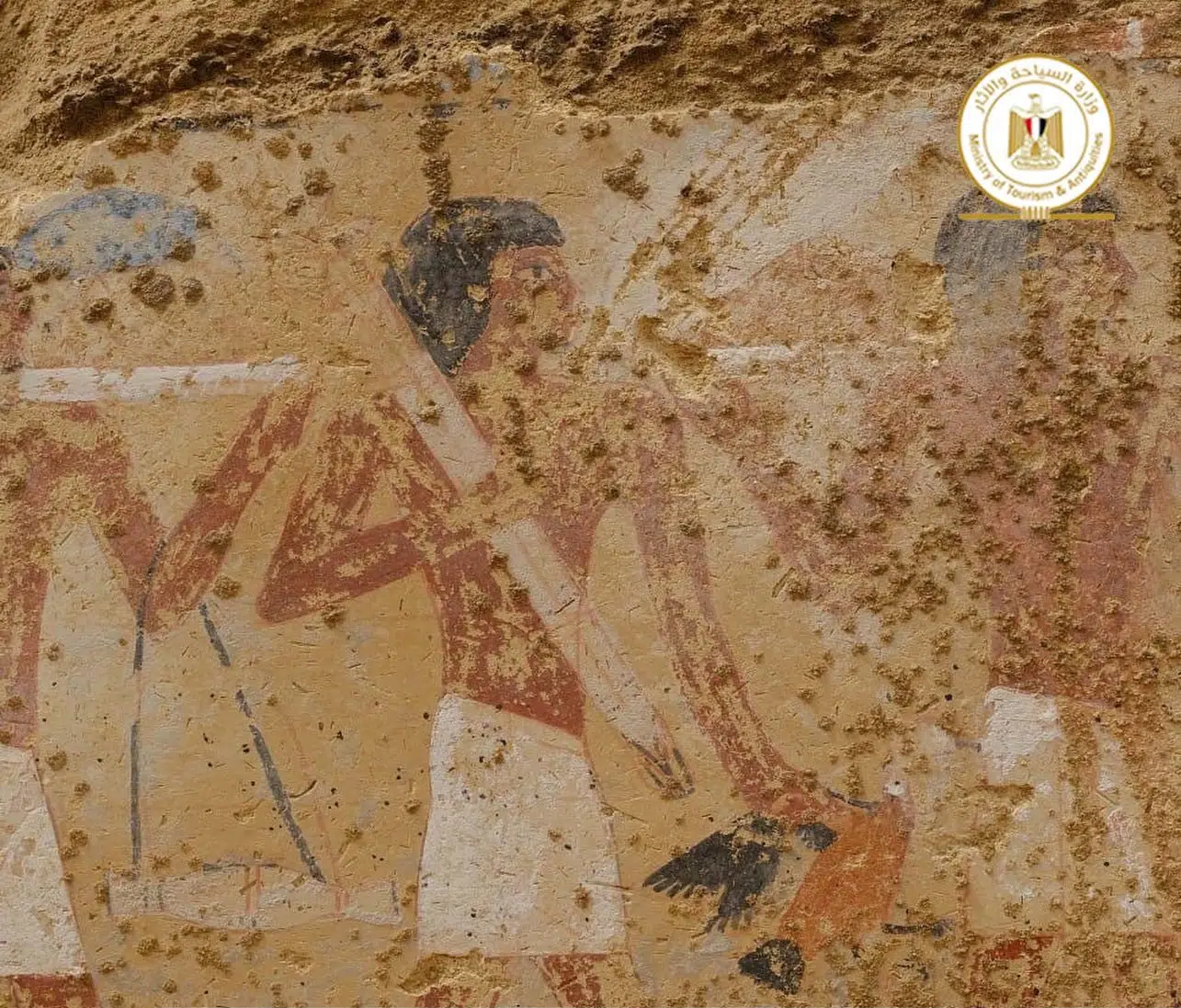 colorful painting Dahshur Egypt Tomb