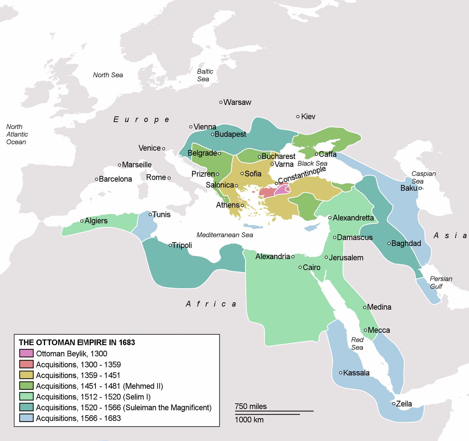 Expansion of the Ottoman Empire.
