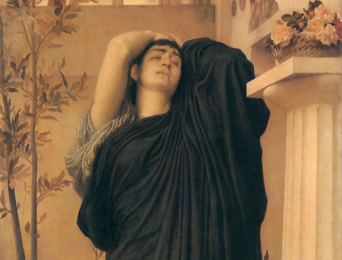 Electra astatine the Tomb of Agamemnon, Frederic Leighton c. 1869