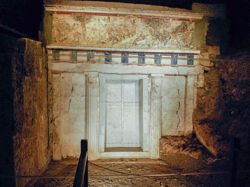 The tomb of Philip II at Vergina.