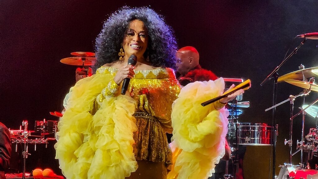 Diana Ross Dazzles Greek Audience Performing in Ancient Athens Venue