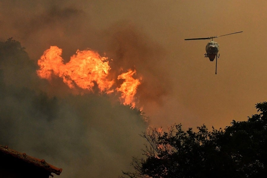 Kythira wildfire