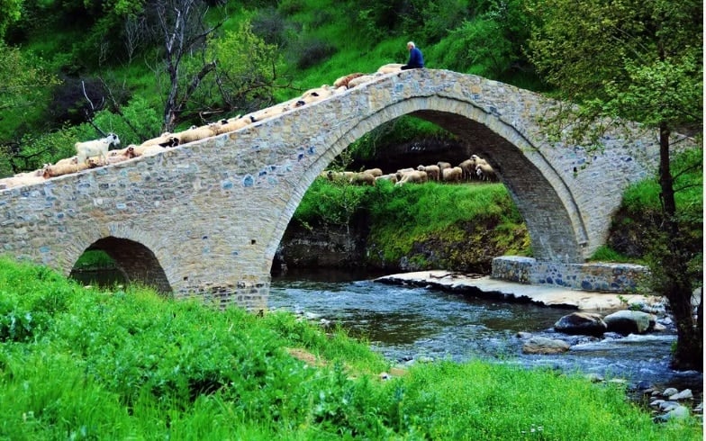 Stone bridges Meteora