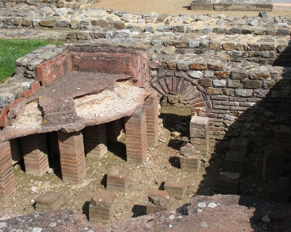 An archaeological site in Saint-Romain-en-Gal, where Roman mausoleum is found
