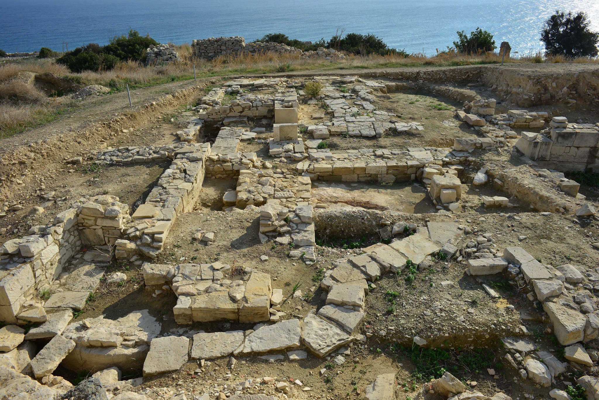 Excavation work at Amathus Palace, Cyprus