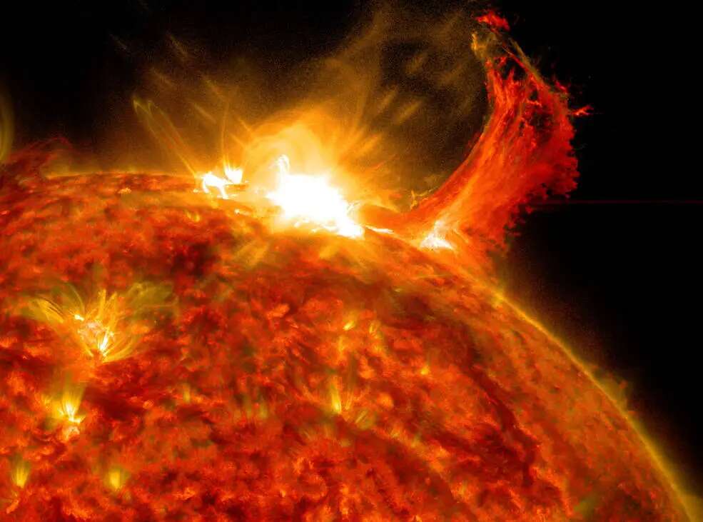 NASA’s Solar Dynamics Observatory captured a solar flare