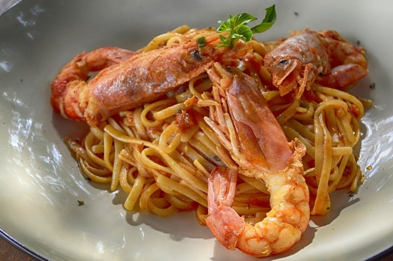 Greek Shrimp Pasta
