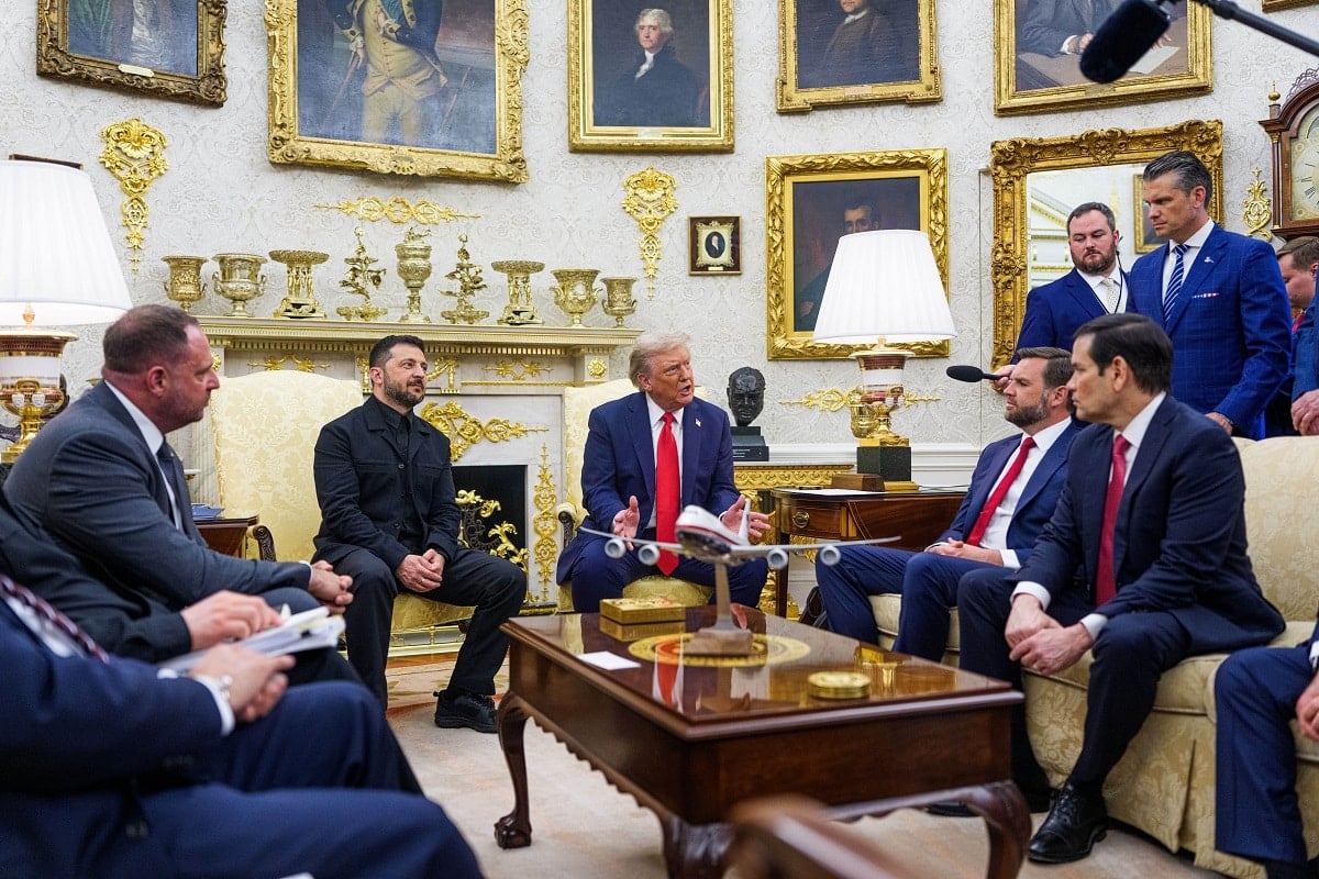 Donald Trump met Zelenskyy at the Oval Office