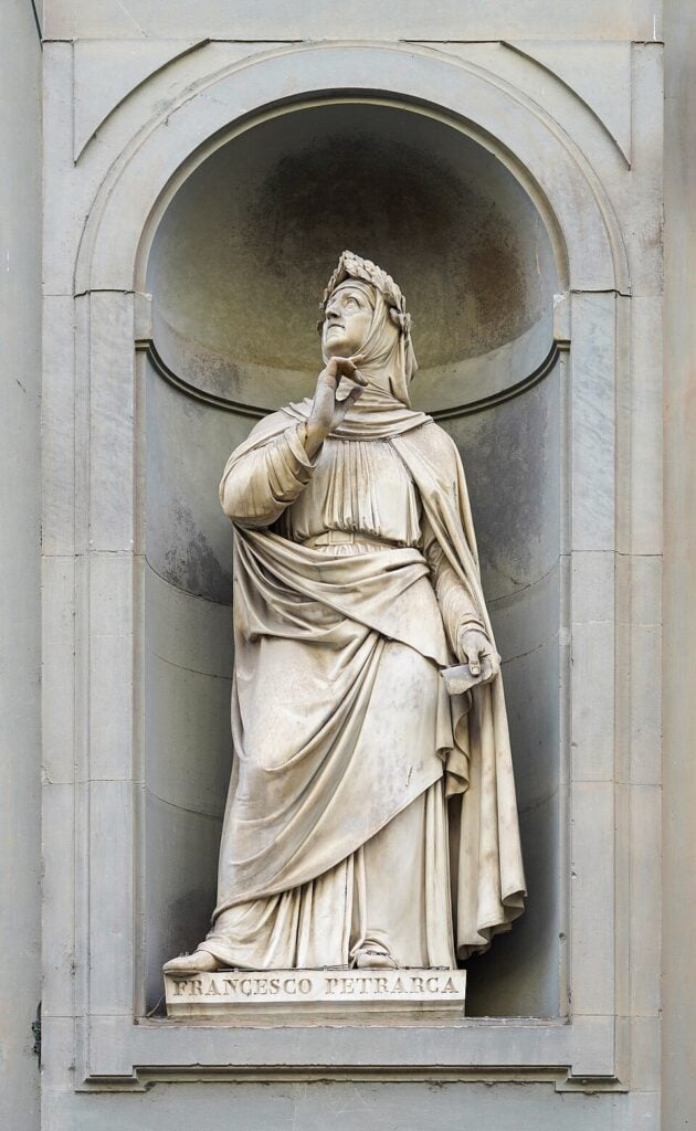 Petrarch, the “father of the Renaissance,” who admired ancient Greek texts yet scorned the Byzantine Greeks who preserved them—a paradox at the heart of the West’s revival.