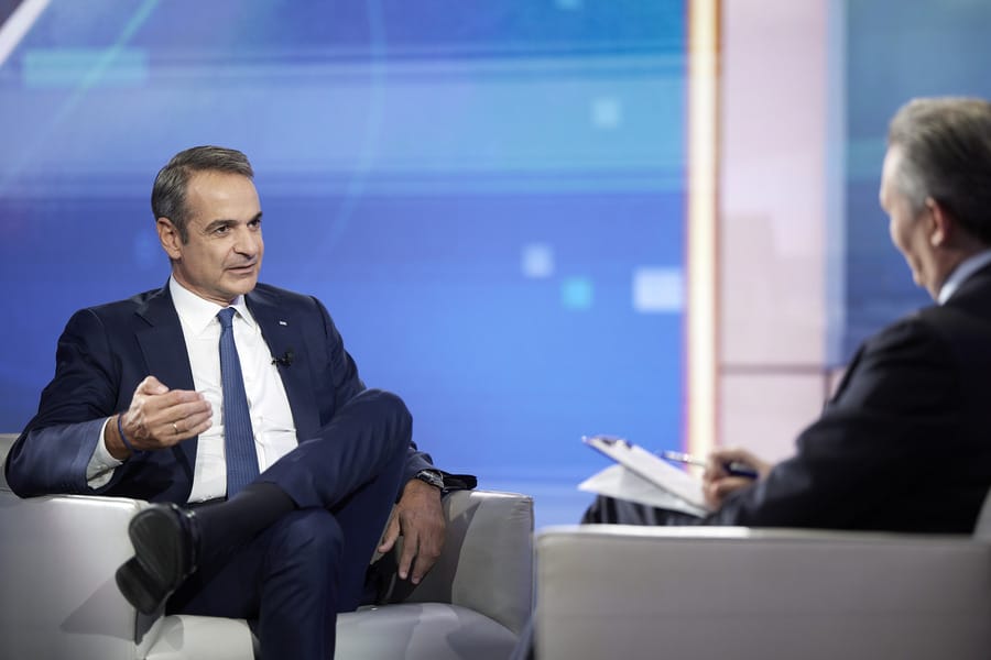 Greek Prime Minister Kyriakos Mitsotakis said he's successful  favour  of cross-border slope  consolidation successful  speaking to Bloomberg