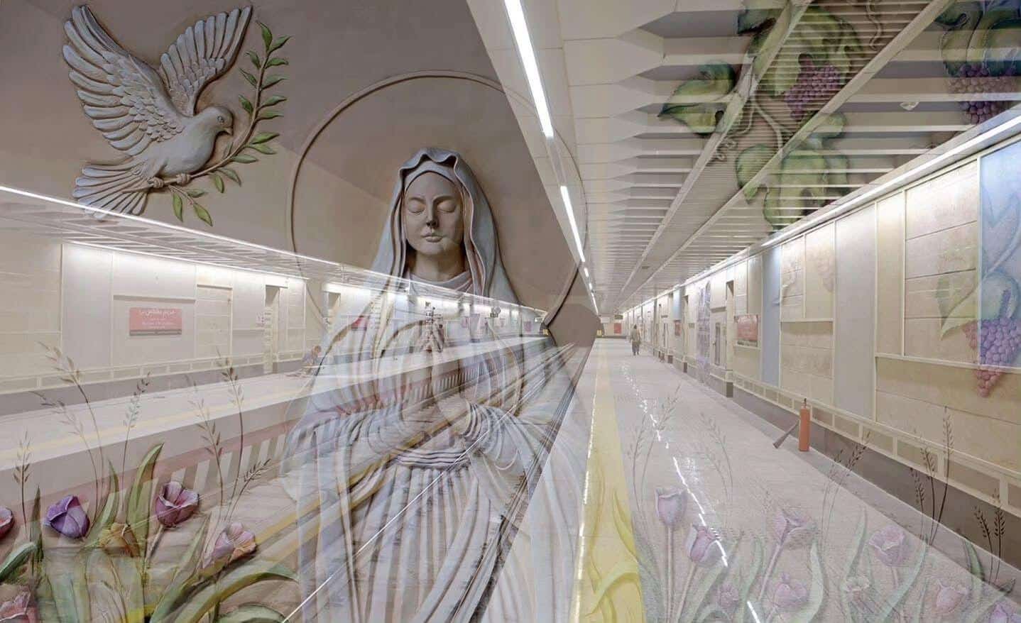 Holy Virgin Mary Subway Station in Tehran, Iran