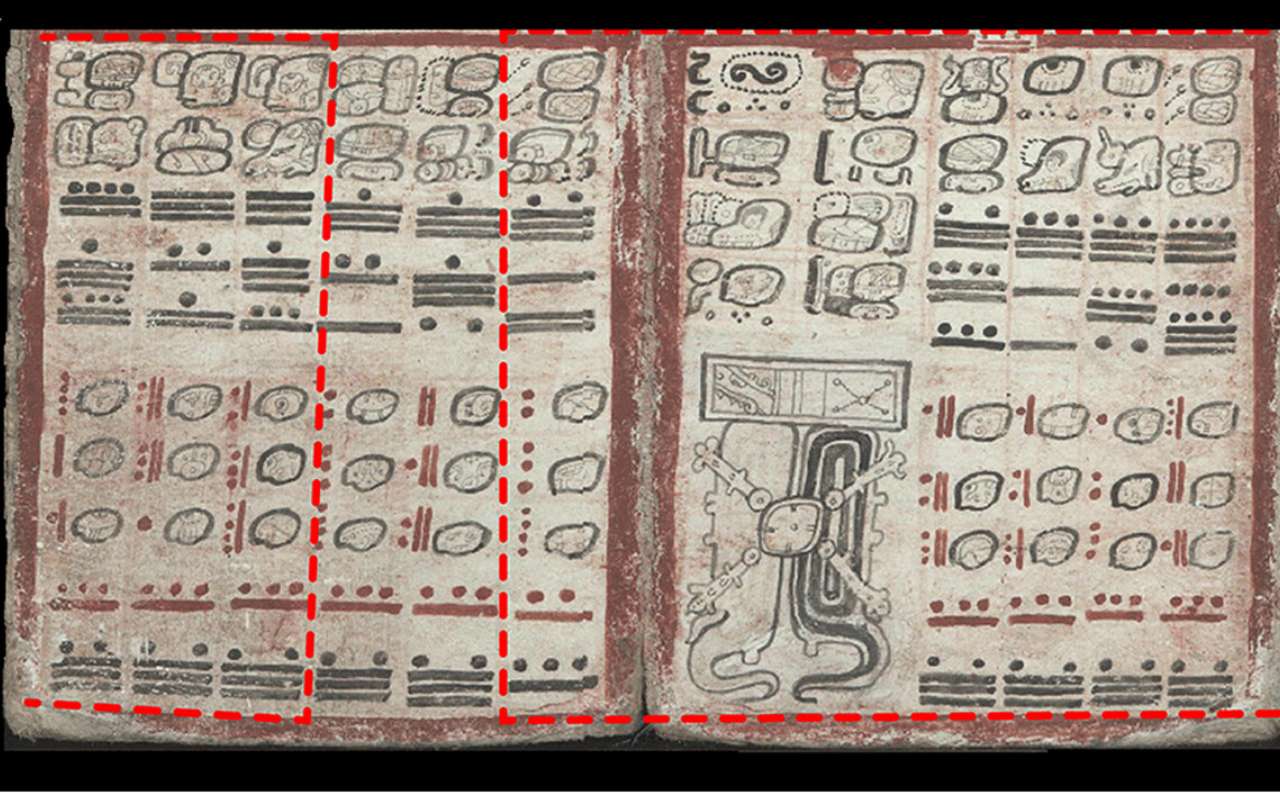 Eclipse table of the Dresden Codex