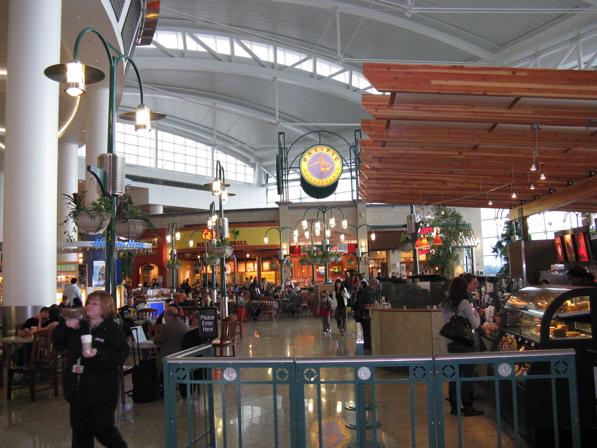 Food court in the Sea-Tac Airport