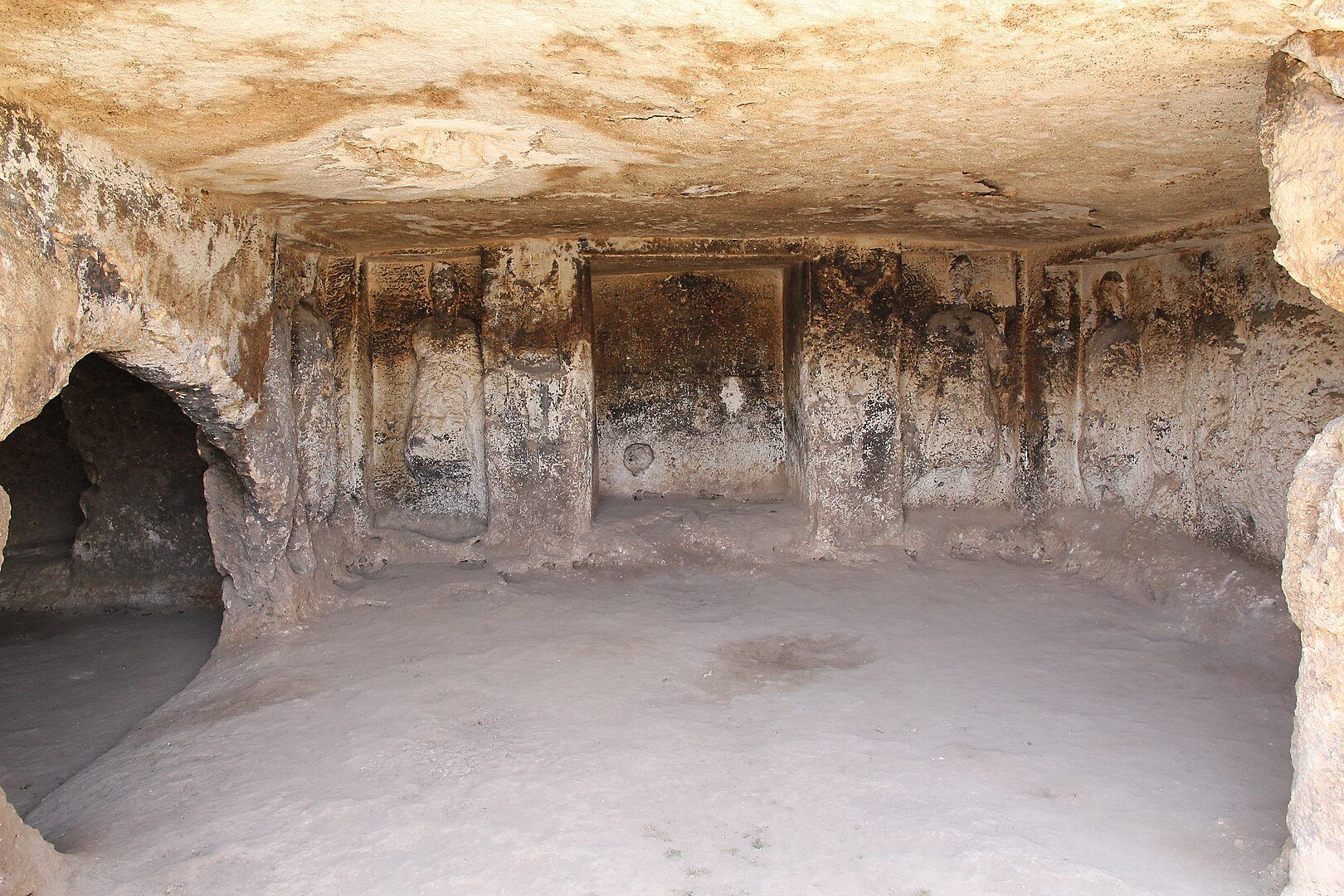 Part of interior of Pognon's cave, ancient site of Sogmatar