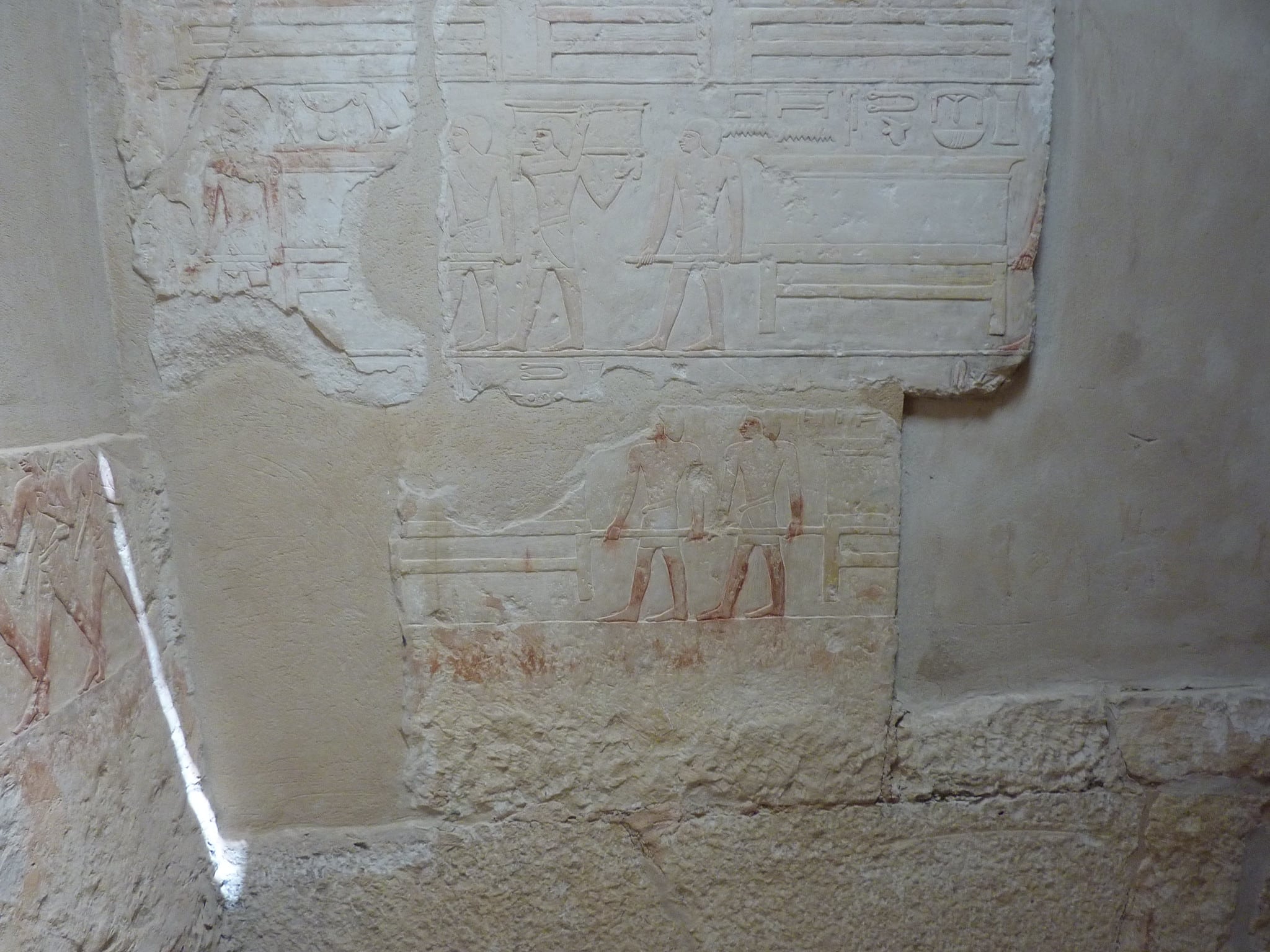 Wall alleviation wrong the Khenti-Ka tomb astatine Saqqara, Egypt