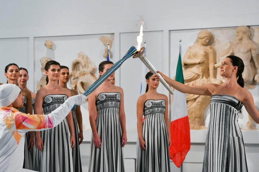 Olympic Flame Begins Journey from Greece’s Olympia to the 2026 Milan-Cortina Winter Olympics