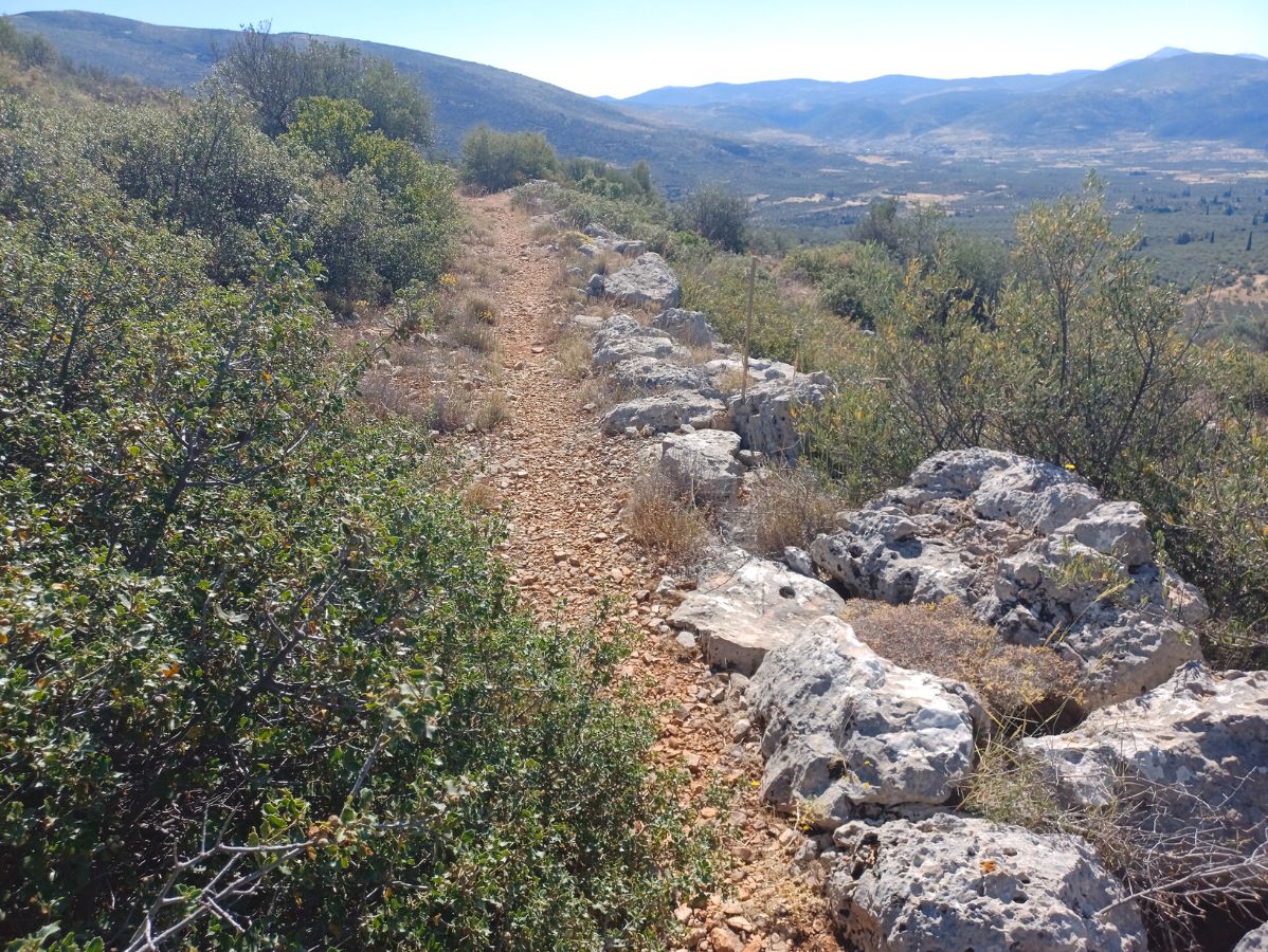 The M1 road remains running from Mycenae into the Berbati Valley