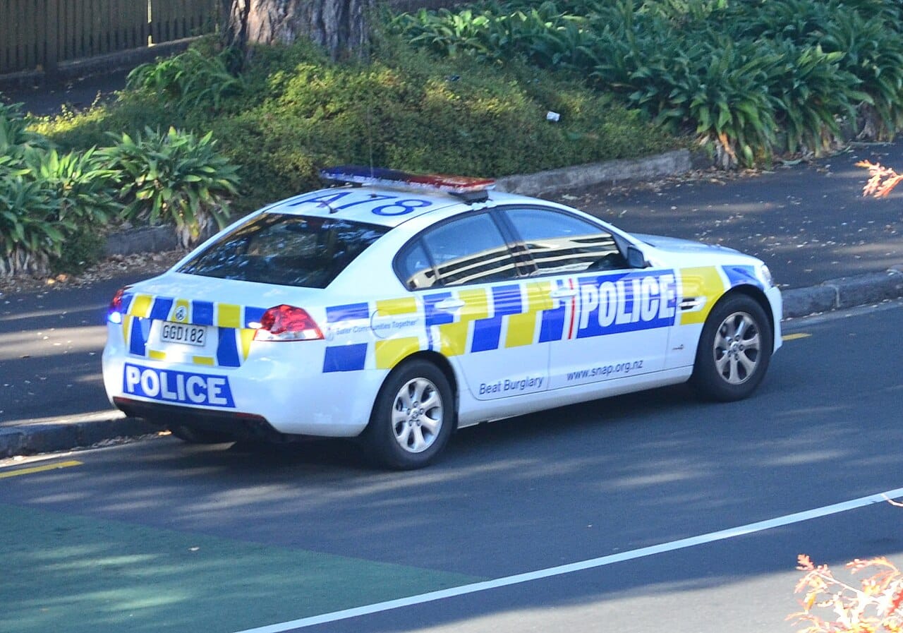 Auckland, NZ, police car