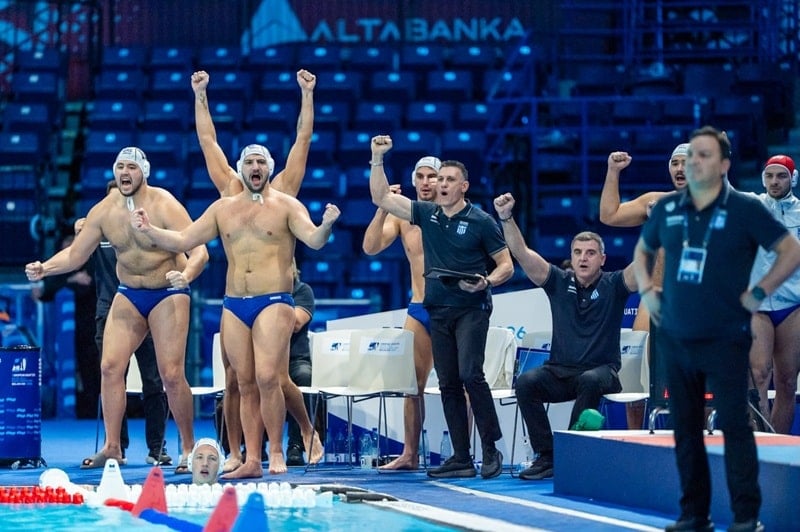 Greece Sinks Italy 15-13, Advances to European Water Polo Semifinals
