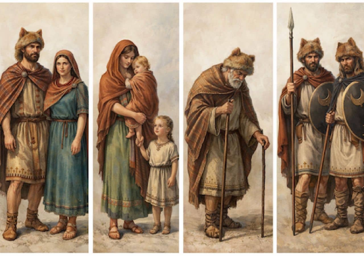 Ancient humans modeled in the simulation