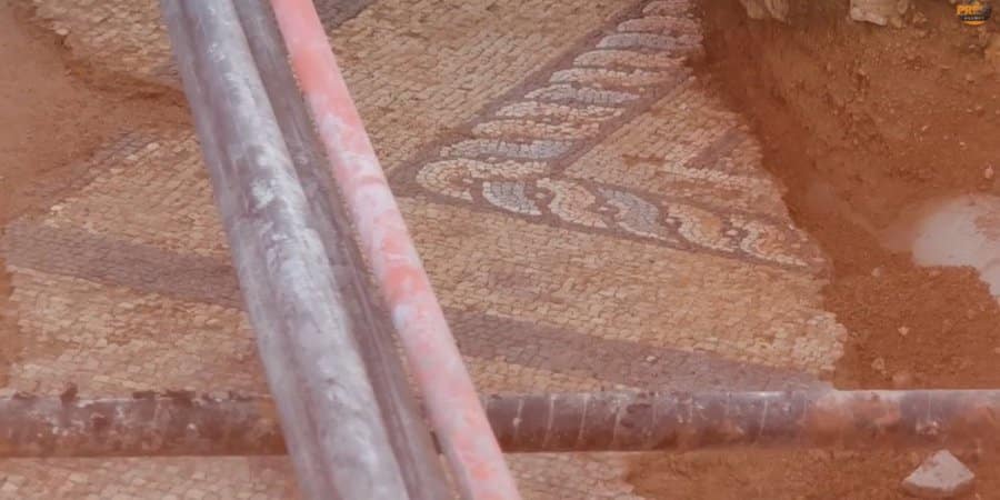 Rare Ancient Mosaic Unearthed in Central Athens