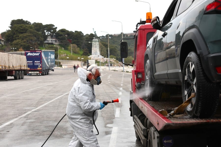 foot and mouth desease Lesvos Greece