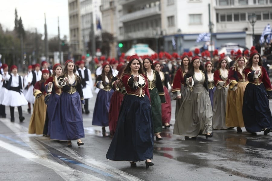 Student Parade in Athens Marks Greek Independence Day