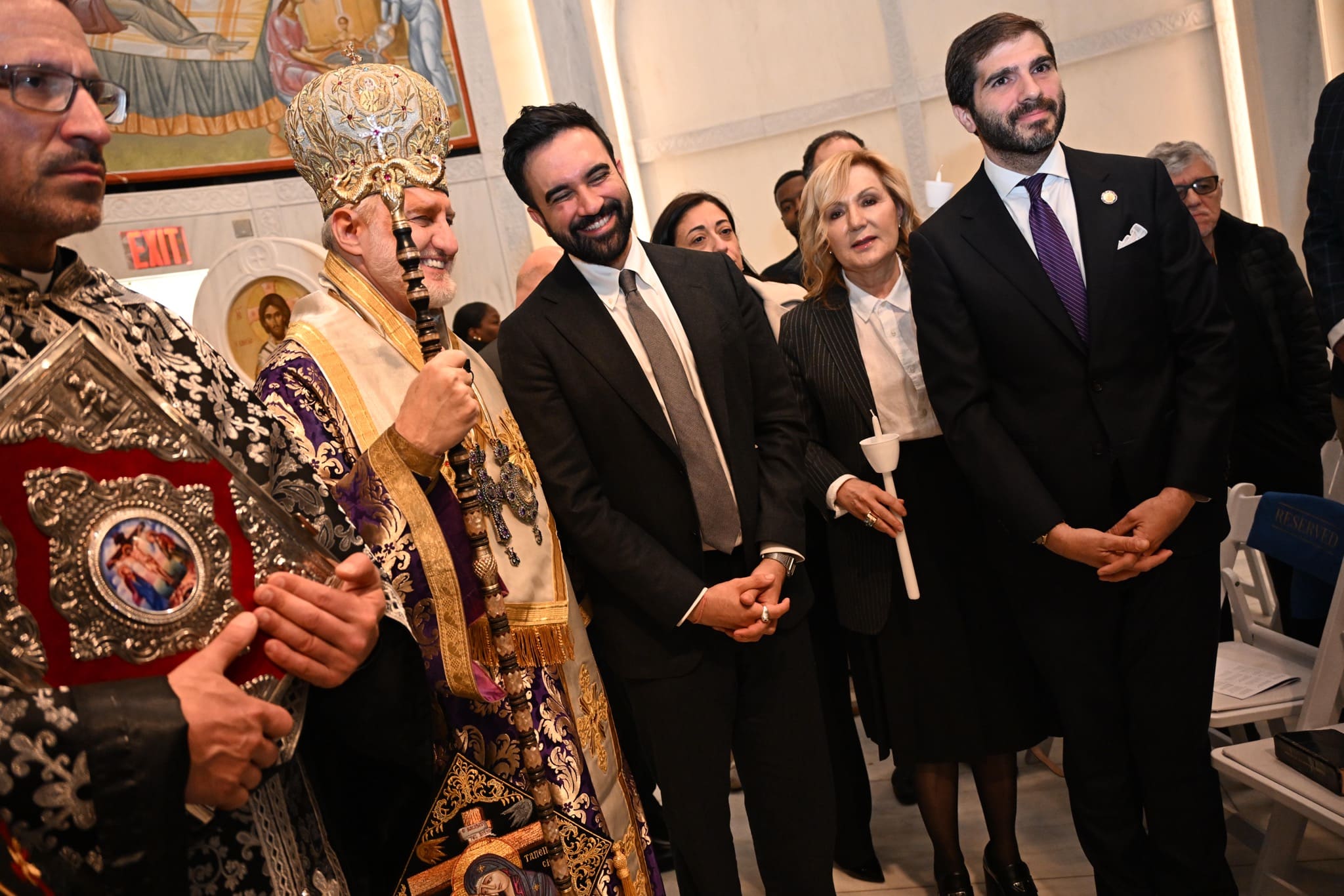 Mayor Mamdani Attends Greek Orthodox Good Friday Epitaphios in NYC