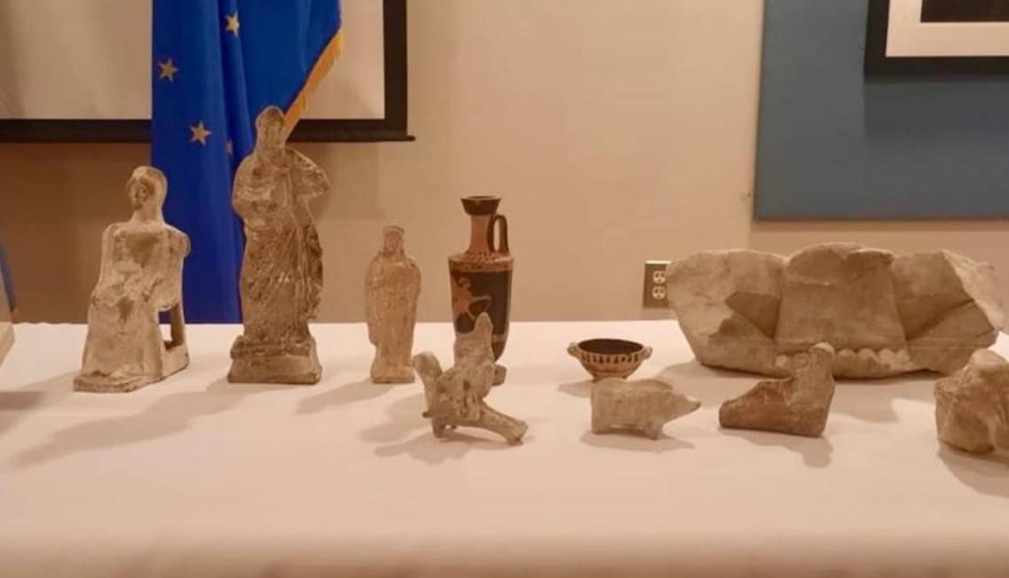 More Ancient Artifacts Repatriated to Greece from the US