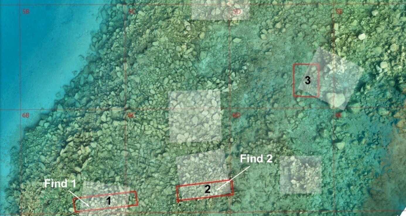 Findings of underwater excavation