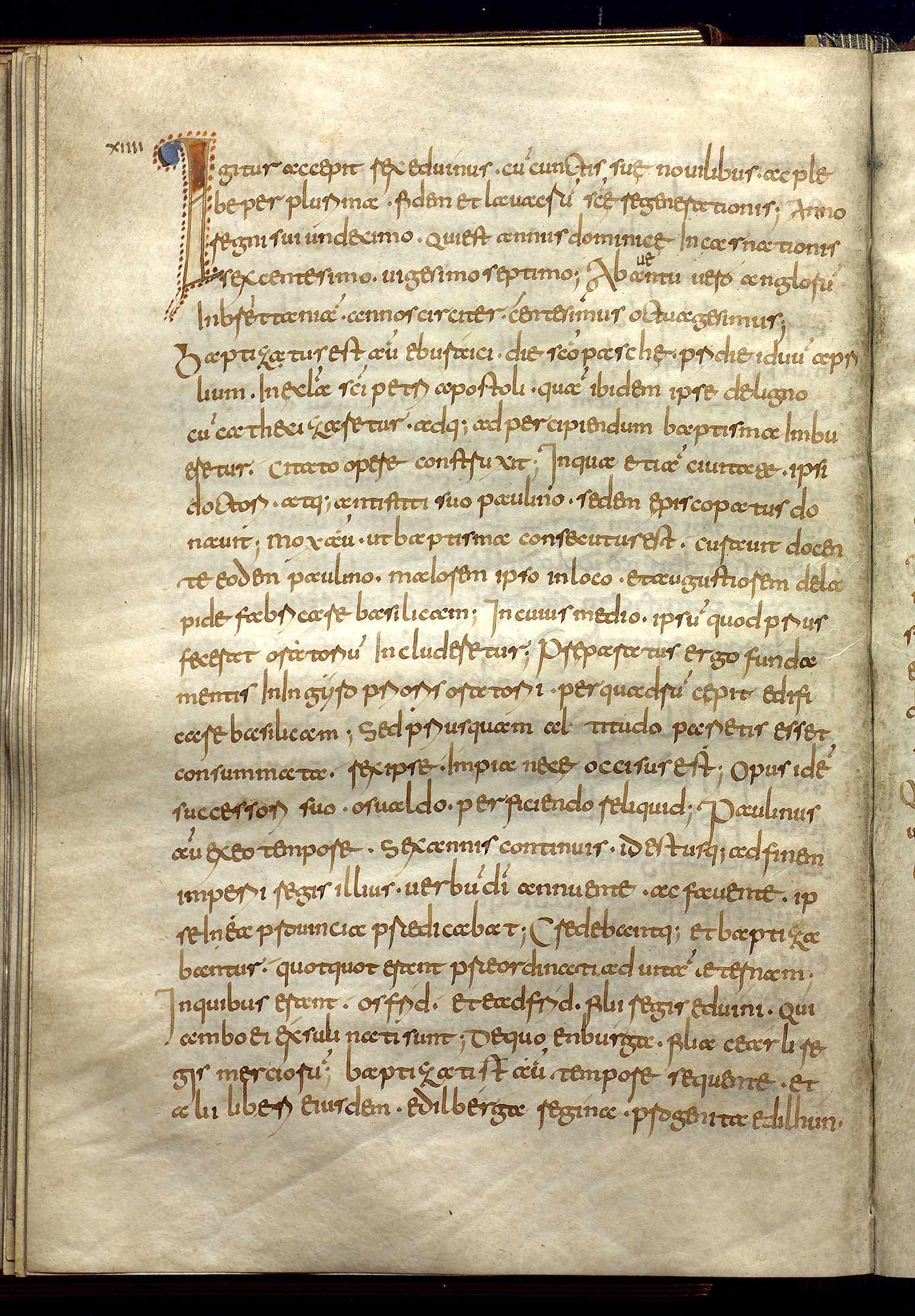 Page from an early 9th-century manuscript