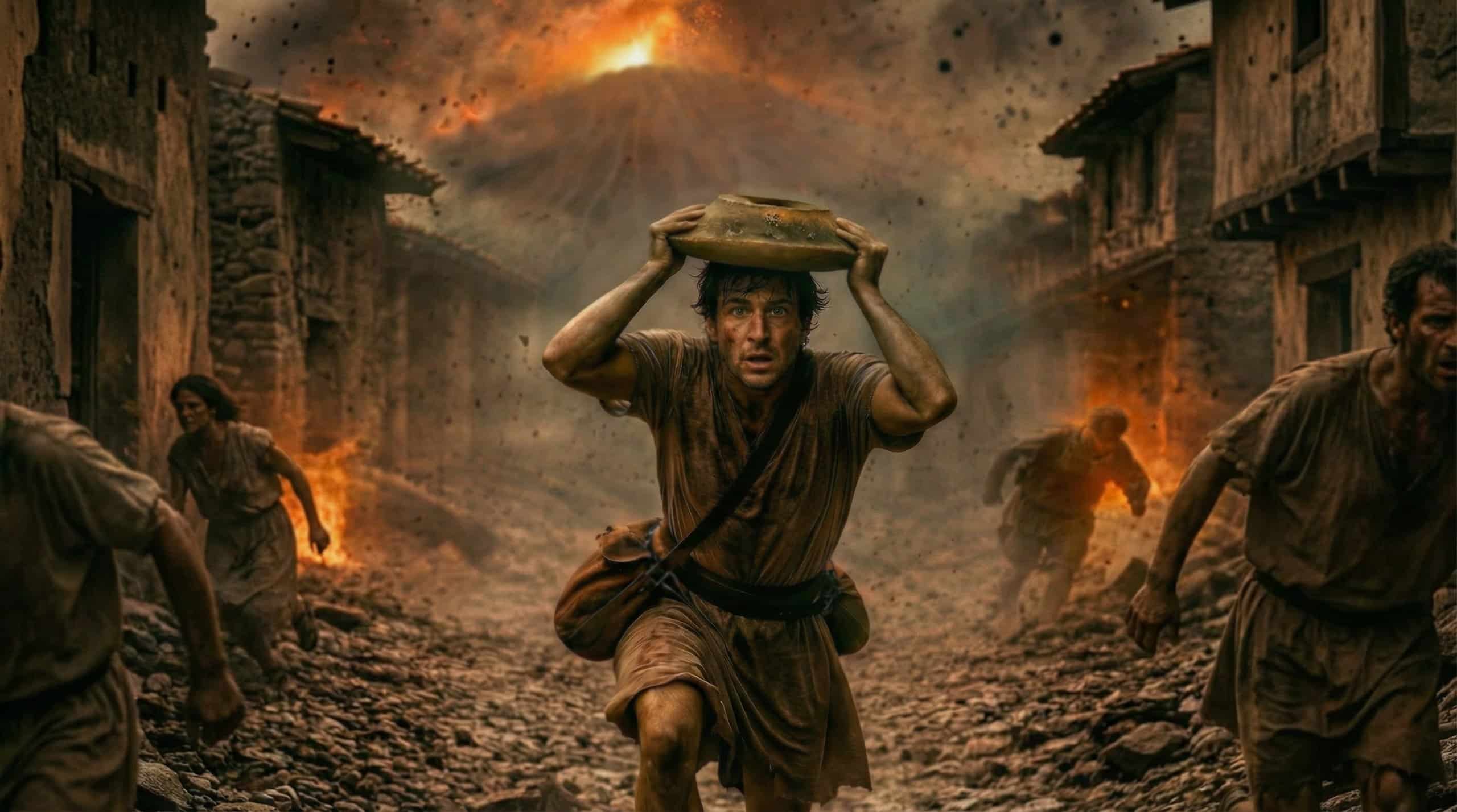 Pompeii AI reconstruction shows a man's final attempt to survive the Vesuvius eruption