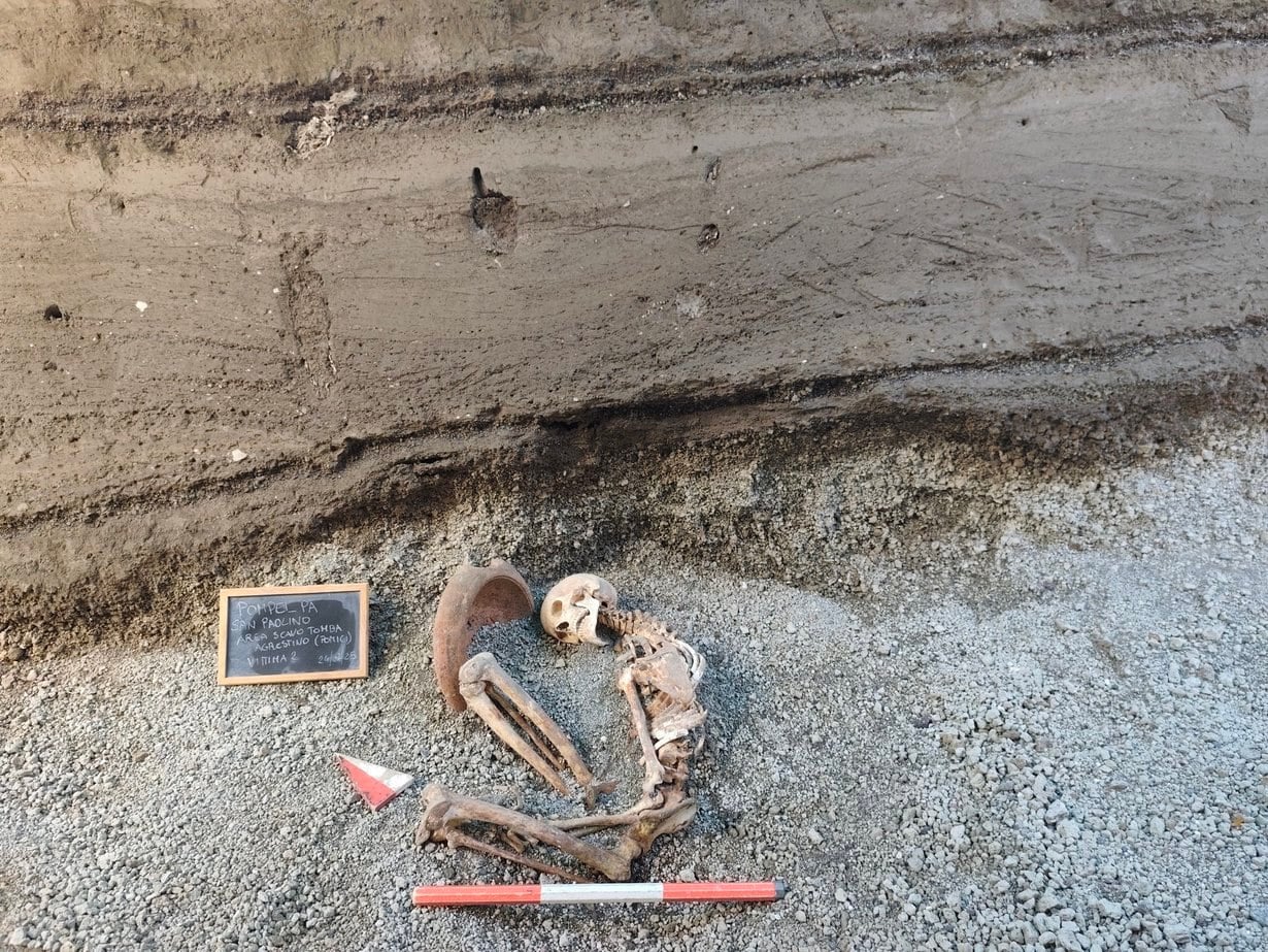 View of Victim 2 during excavation operations