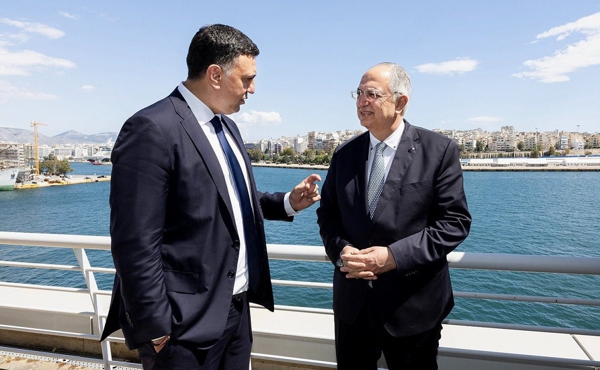 Vasilis Kikilias, Kostas Cadis meeting in Athens