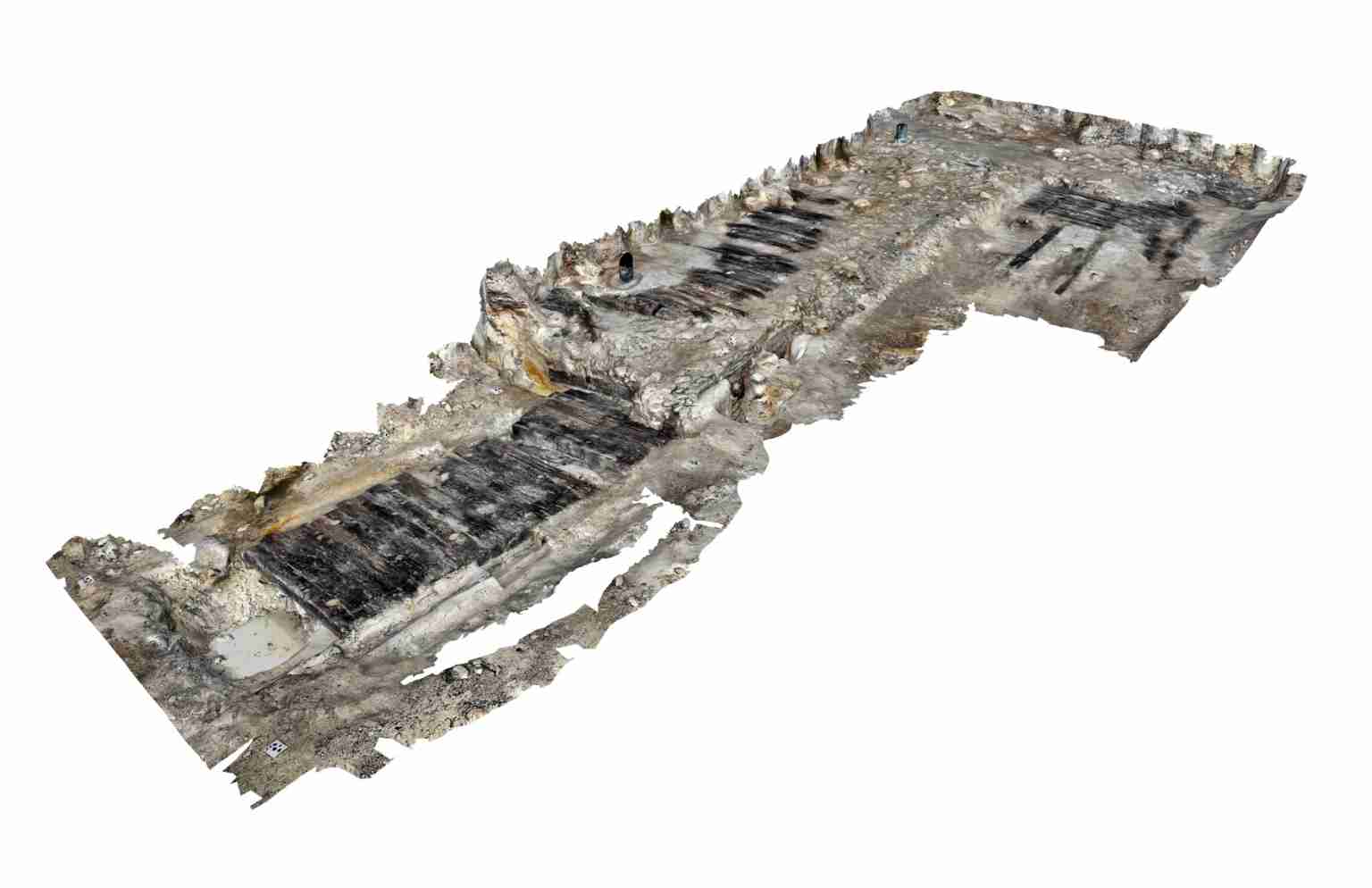 A 3D reconstruction image shows the remarkably preserved Iron Age wooden structure
